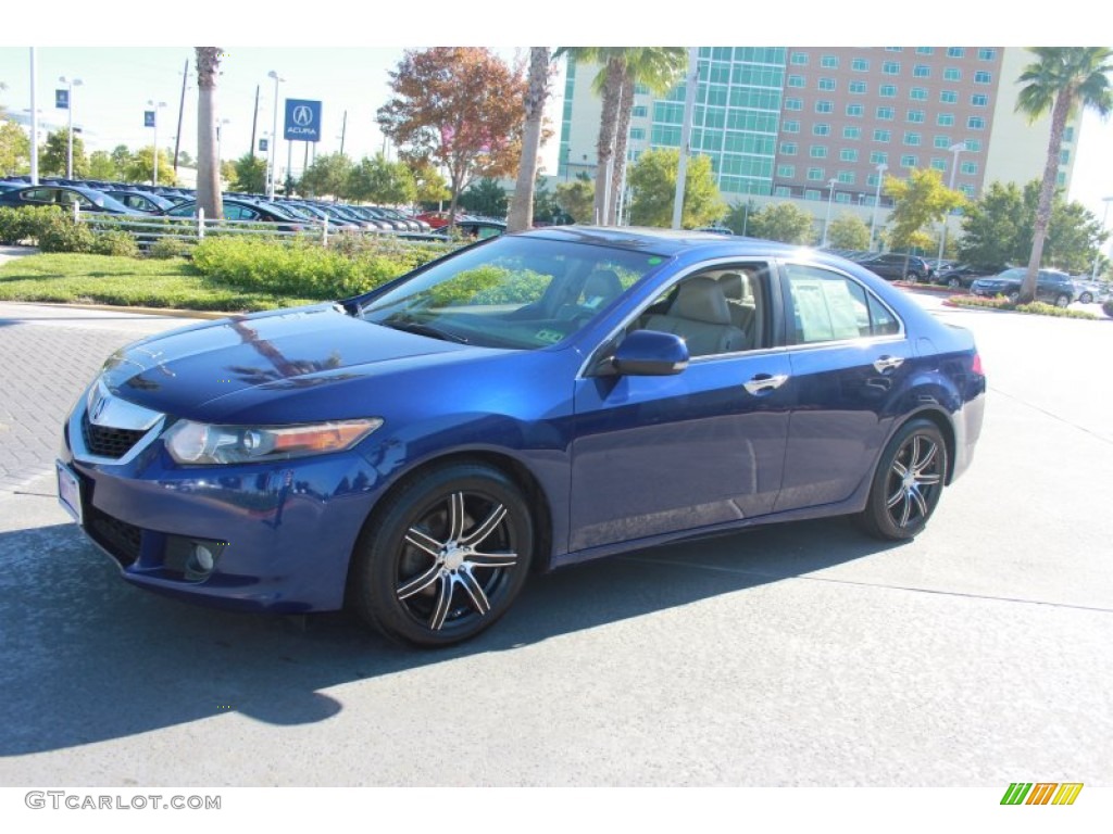 2009 TSX Sedan - Vortex Blue Pearl / Ebony photo #2