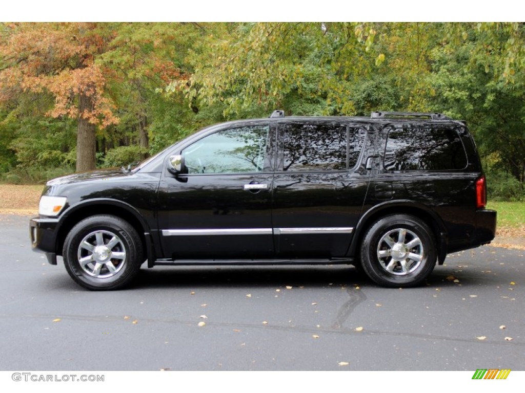 2006 QX 56 4WD - Liquid Onyx / Graphite photo #4