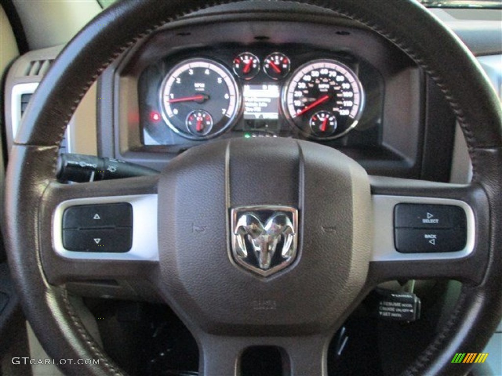 2010 Ram 1500 Lone Star Quad Cab - Brilliant Black Crystal Pearl / Dark Slate/Medium Graystone photo #21