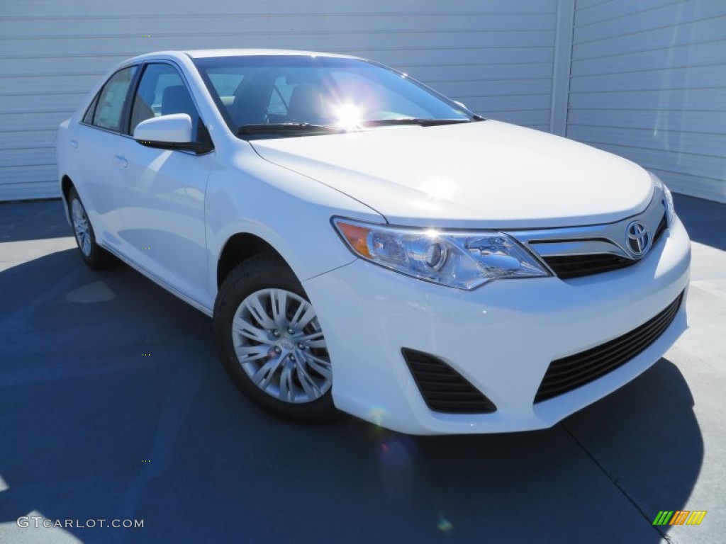 2014 Camry LE - Super White / Ash photo #1