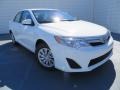 2014 Super White Toyota Camry LE  photo #2