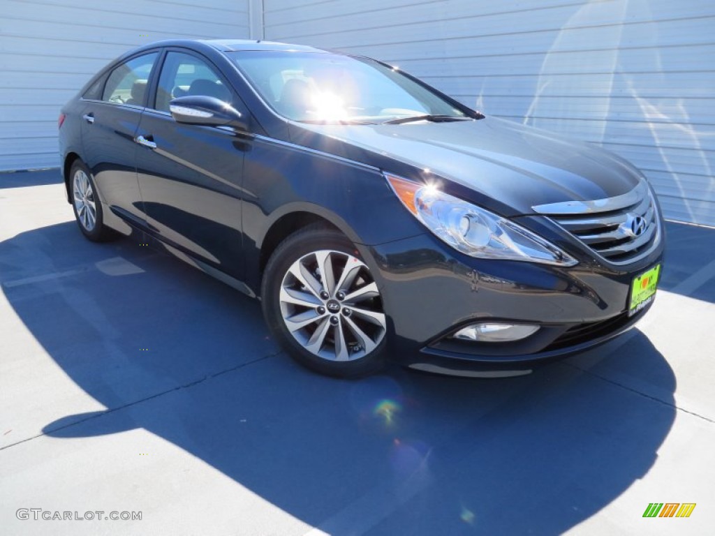 2014 Sonata Limited - Pacific Blue Pearl / Gray photo #2