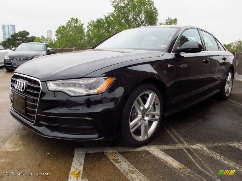 Phantom Black Pearl 2014 Audi A6 3.0T quattro Sedan Exterior Photo #87164109
