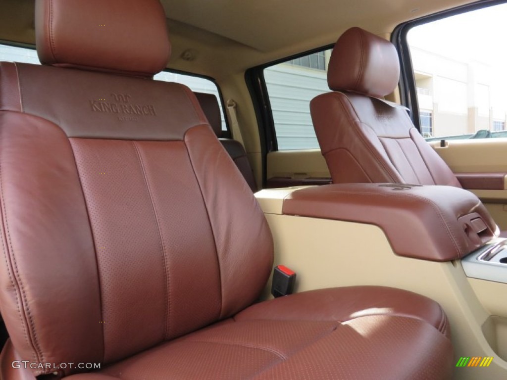 2014 F250 Super Duty King Ranch Crew Cab 4x4 - Blue Jeans Metallic / King Ranch Chaparral Leather/Adobe Trim photo #25