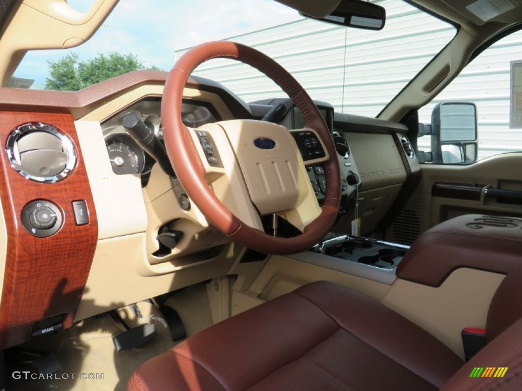 2014 F250 Super Duty King Ranch Crew Cab 4x4 - Blue Jeans Metallic / King Ranch Chaparral Leather/Adobe Trim photo #29