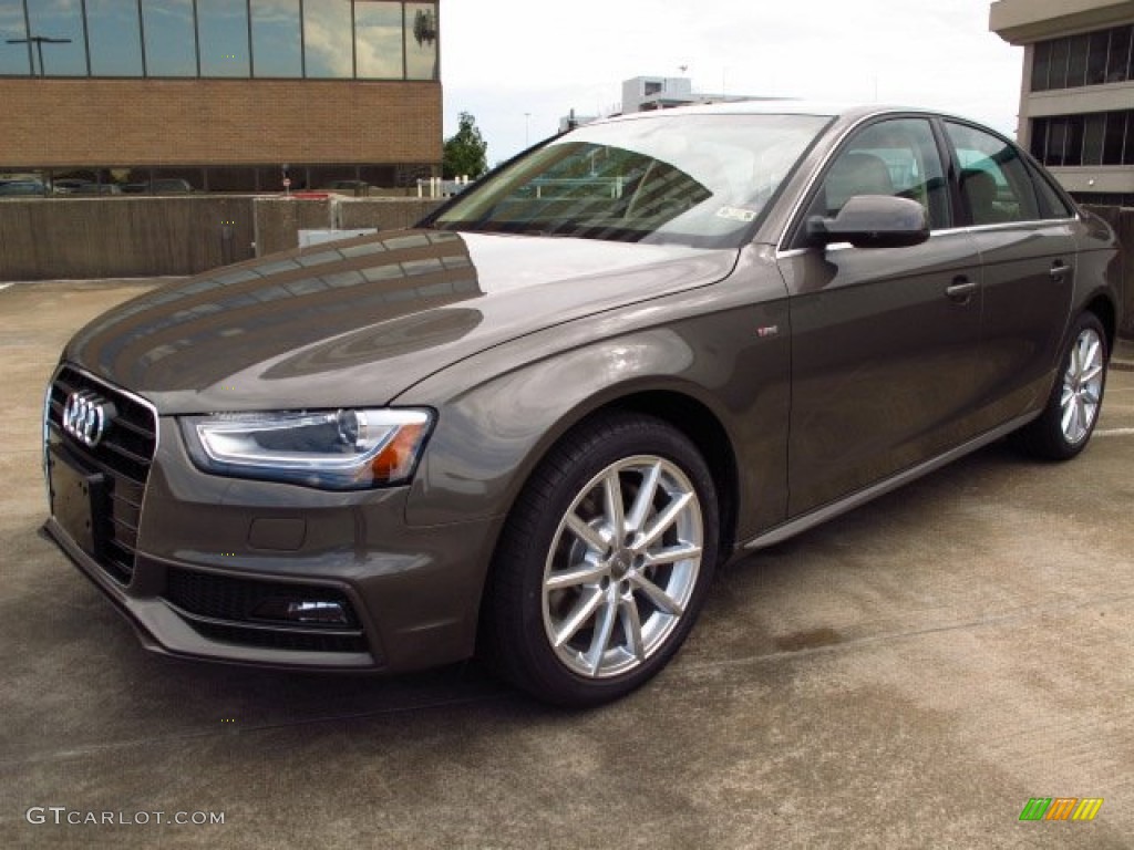 2014 A4 2.0T Sedan - Dakota Grey Metallic / Velvet Beige/Moor Brown photo #5