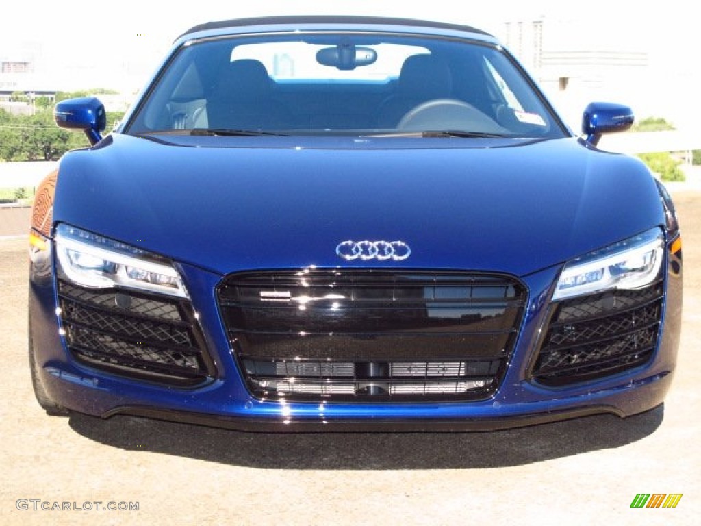 Estoril Blue Crystal Effect 2014 Audi R8 Spyder V8 Exterior Photo #87166785