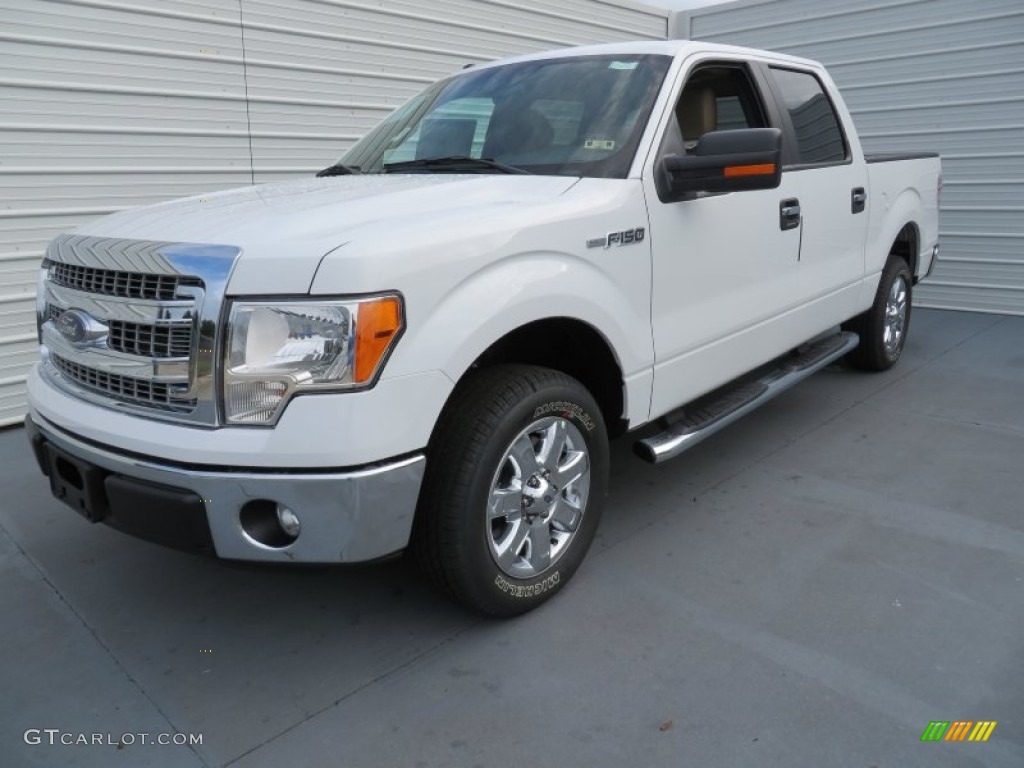 2013 F150 XLT SuperCrew - Oxford White / Adobe photo #7