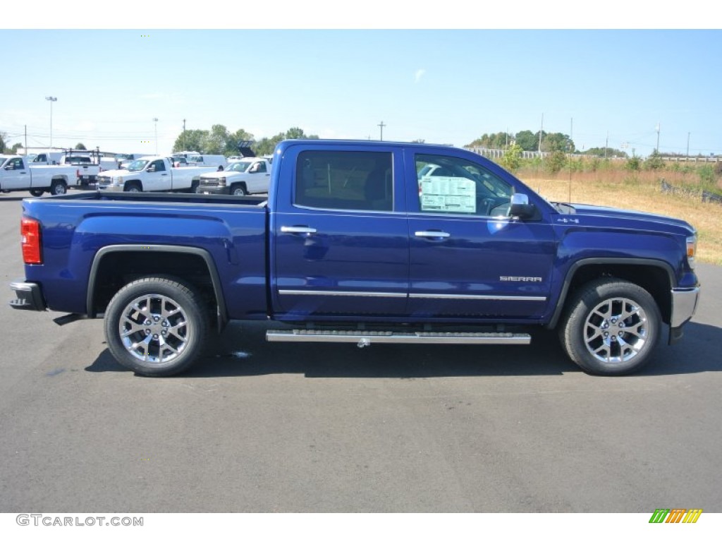 Cobalt Blue Metallic 2014 GMC Sierra 1500 SLT Crew Cab 4x4 Exterior Photo #87171882
