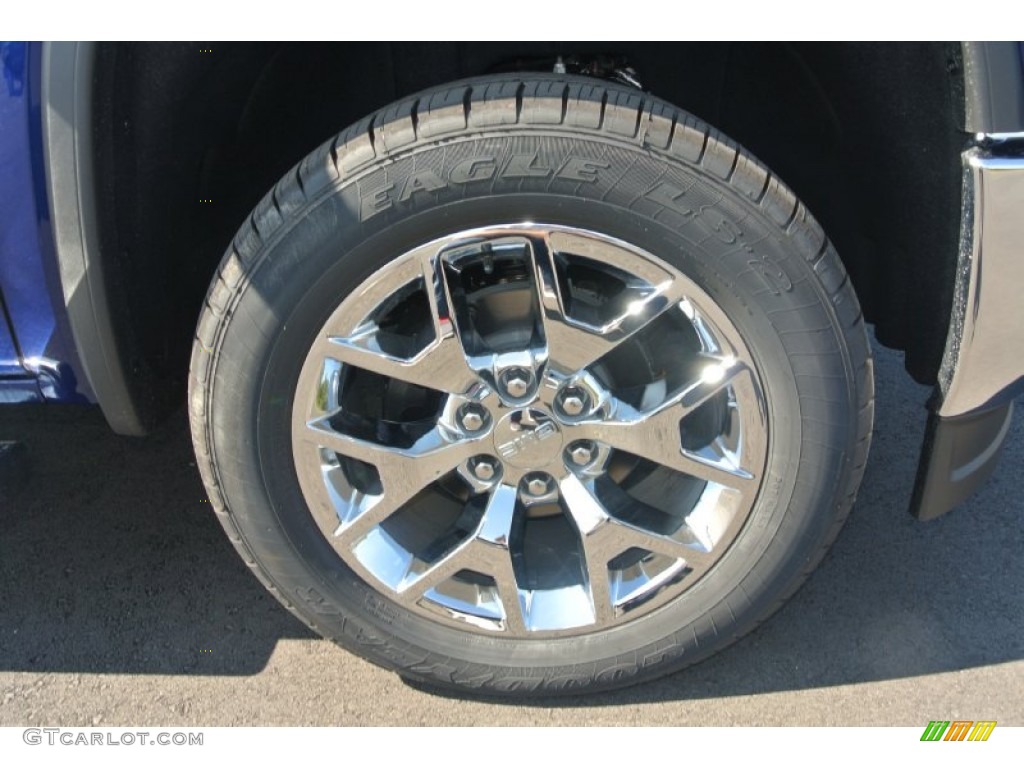 2014 Sierra 1500 SLT Crew Cab 4x4 - Cobalt Blue Metallic / Jet Black/Dark Ash photo #21