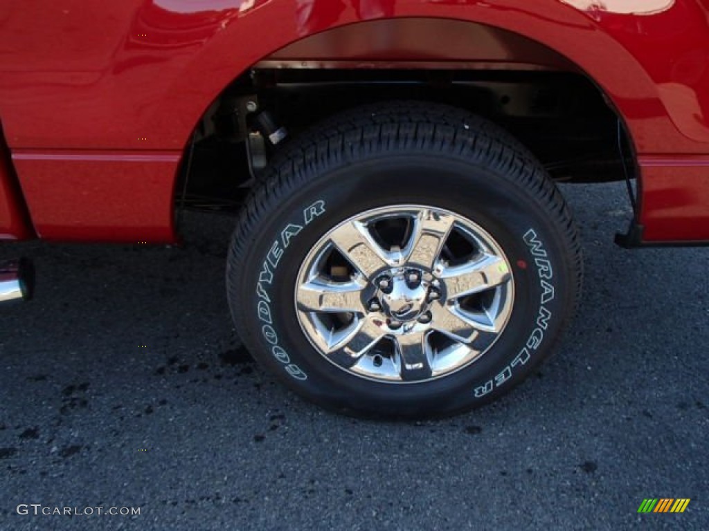 2013 F150 XLT SuperCrew 4x4 - Ruby Red Metallic / Adobe photo #9