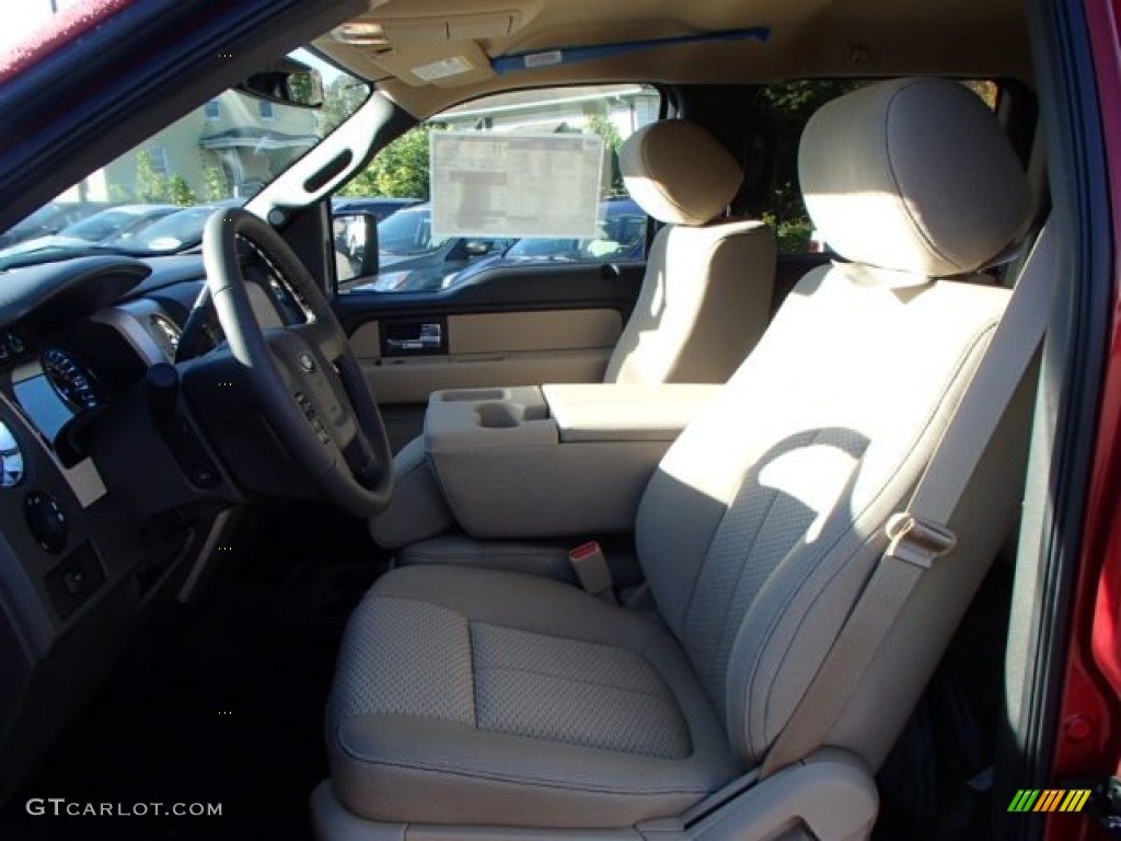 2013 F150 XLT SuperCrew 4x4 - Ruby Red Metallic / Adobe photo #11