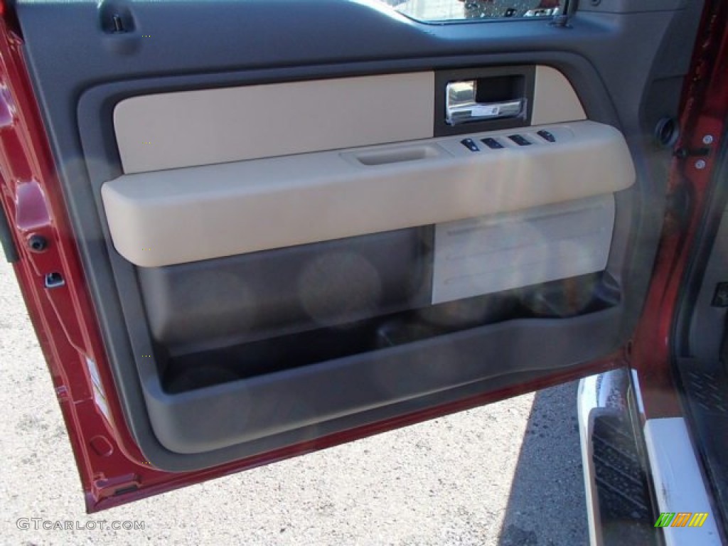 2013 F150 XLT SuperCrew 4x4 - Ruby Red Metallic / Adobe photo #12