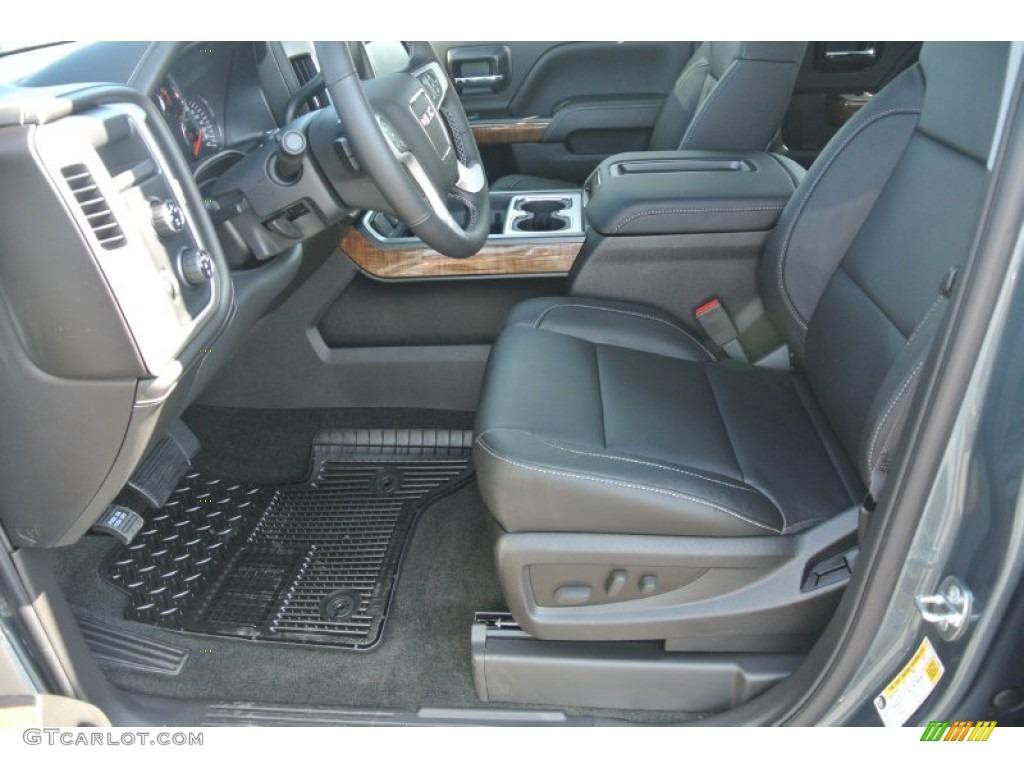 Jet Black Interior 2014 GMC Sierra 1500 SLT Crew Cab 4x4 Photo #87172269