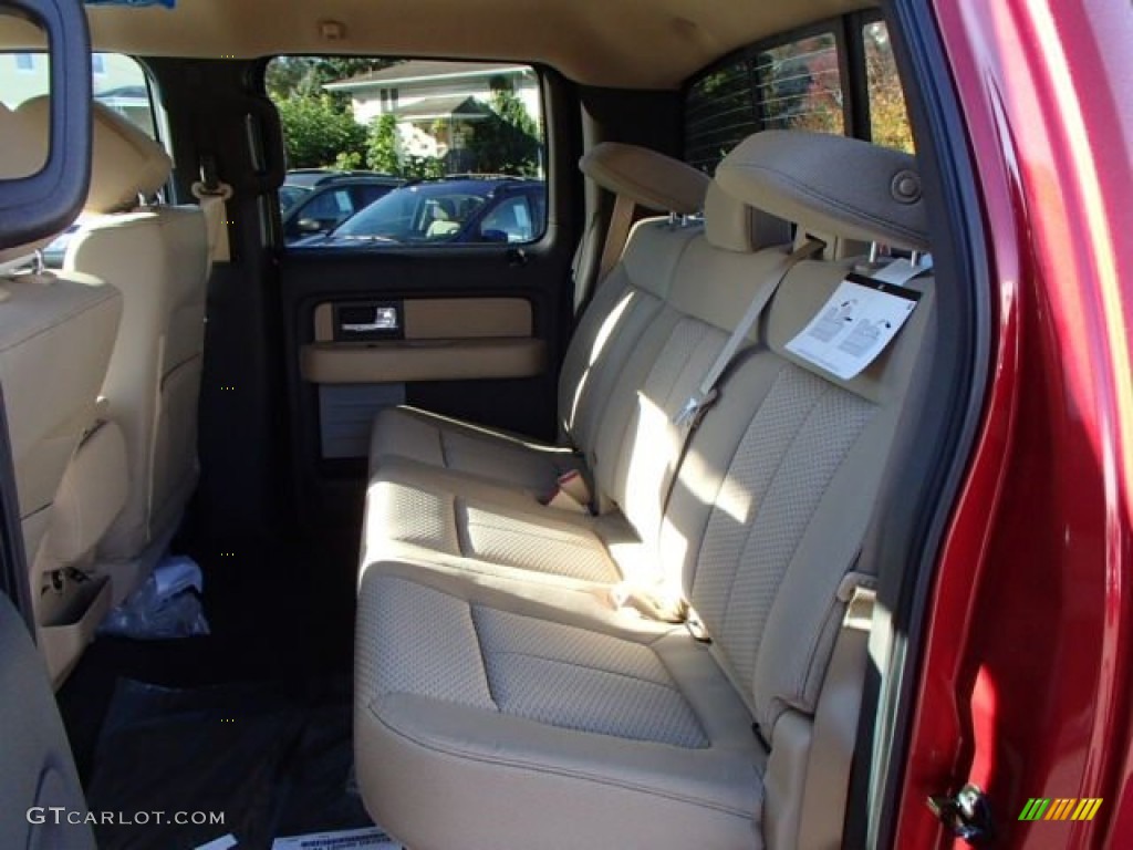 2013 F150 XLT SuperCrew 4x4 - Ruby Red Metallic / Adobe photo #13