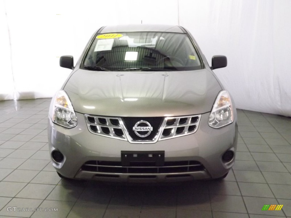 2011 Rogue S AWD - Gotham Gray Metallic / Black photo #2