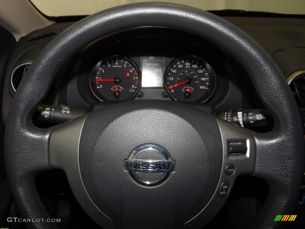 2011 Rogue S AWD - Gotham Gray Metallic / Black photo #17