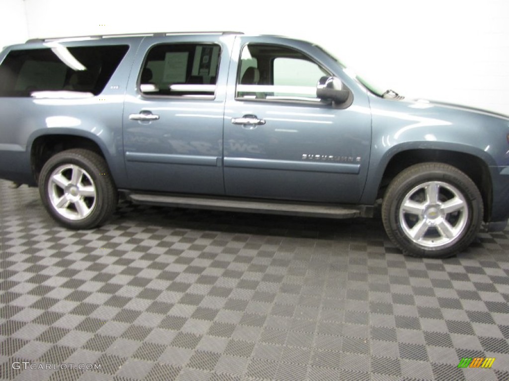 2008 Suburban 1500 LS 4x4 - Blue Granite Metallic / Light Cashmere/Ebony photo #3