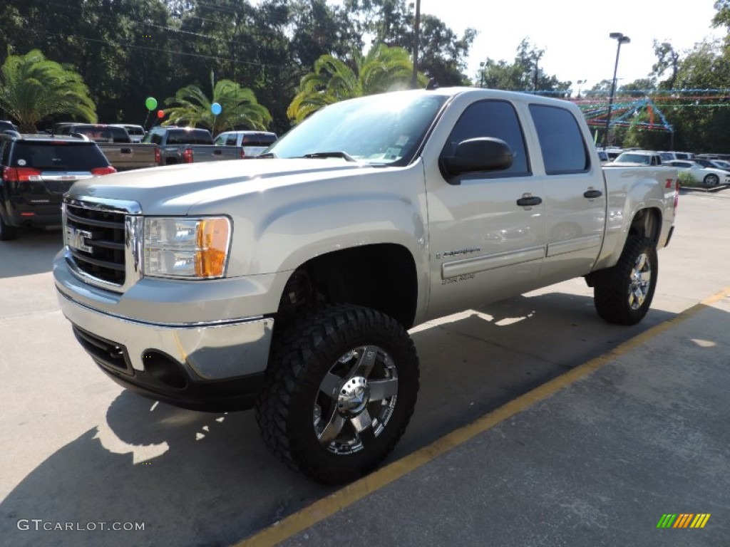 2008 Sierra 1500 SLE Crew Cab 4x4 - Silver Birch Metallic / Ebony photo #5