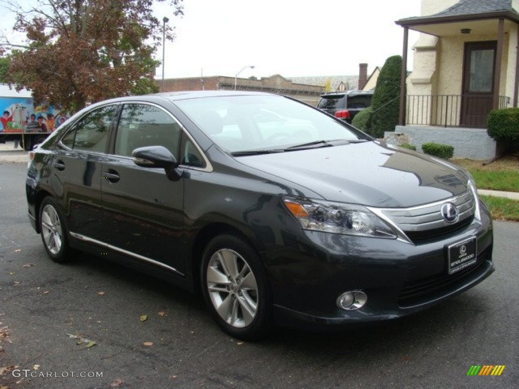2010 HS 250h Hybrid Premium - Smoky Granite Mica / Black photo #3