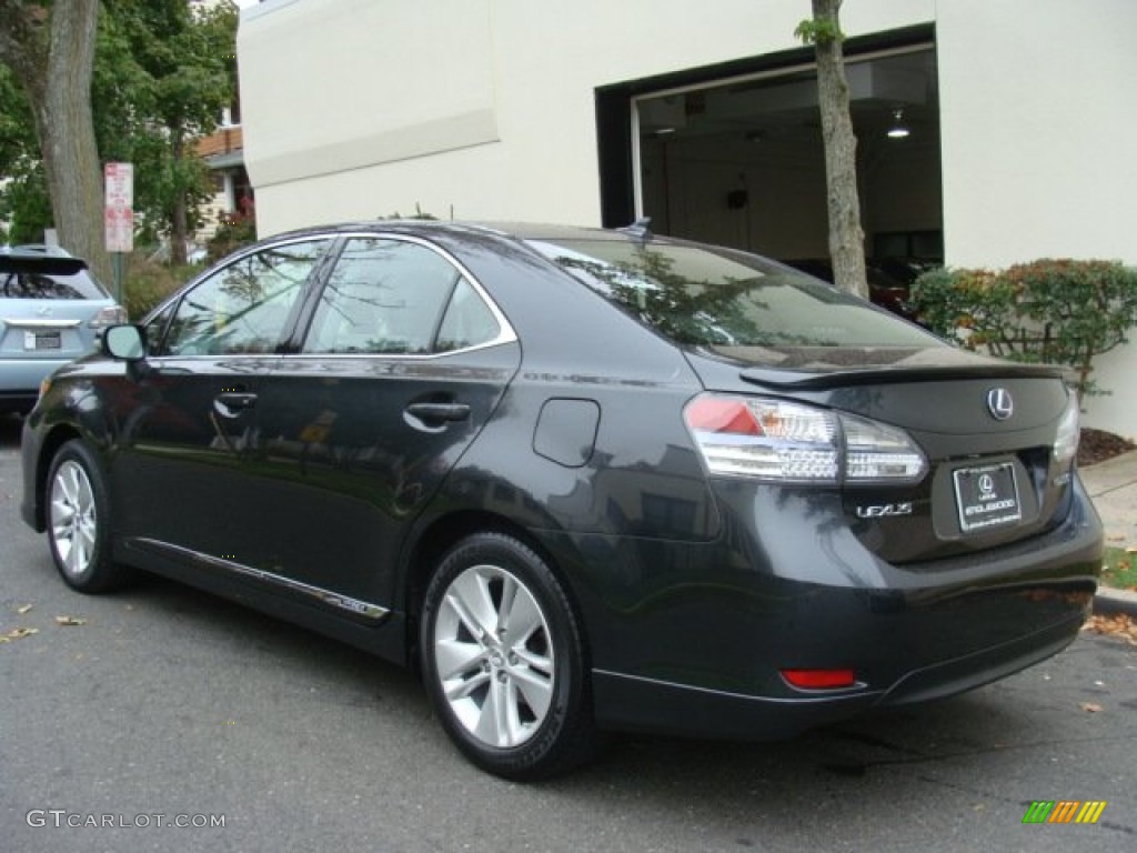 2010 HS 250h Hybrid Premium - Smoky Granite Mica / Black photo #6
