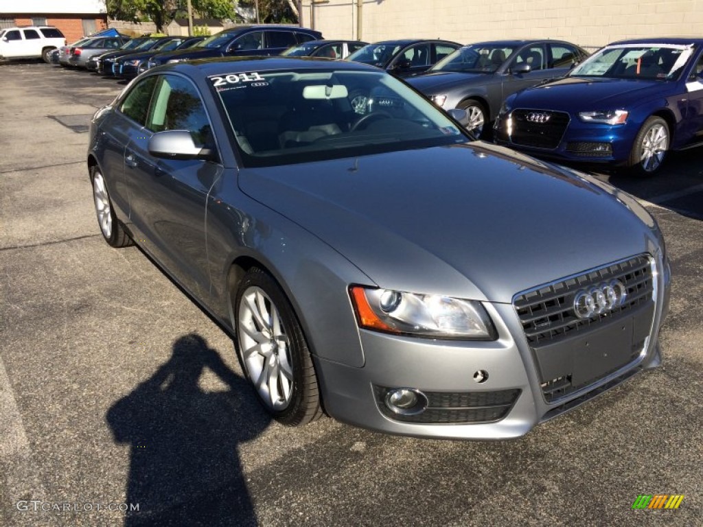 2011 A5 2.0T quattro Coupe - Quartz Grey Metallic / Black photo #14