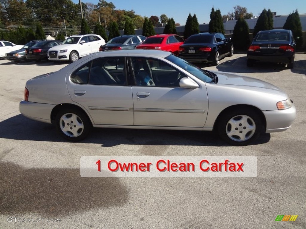 2000 Altima GXE - Platinum Metallic / Dusk Gray photo #2