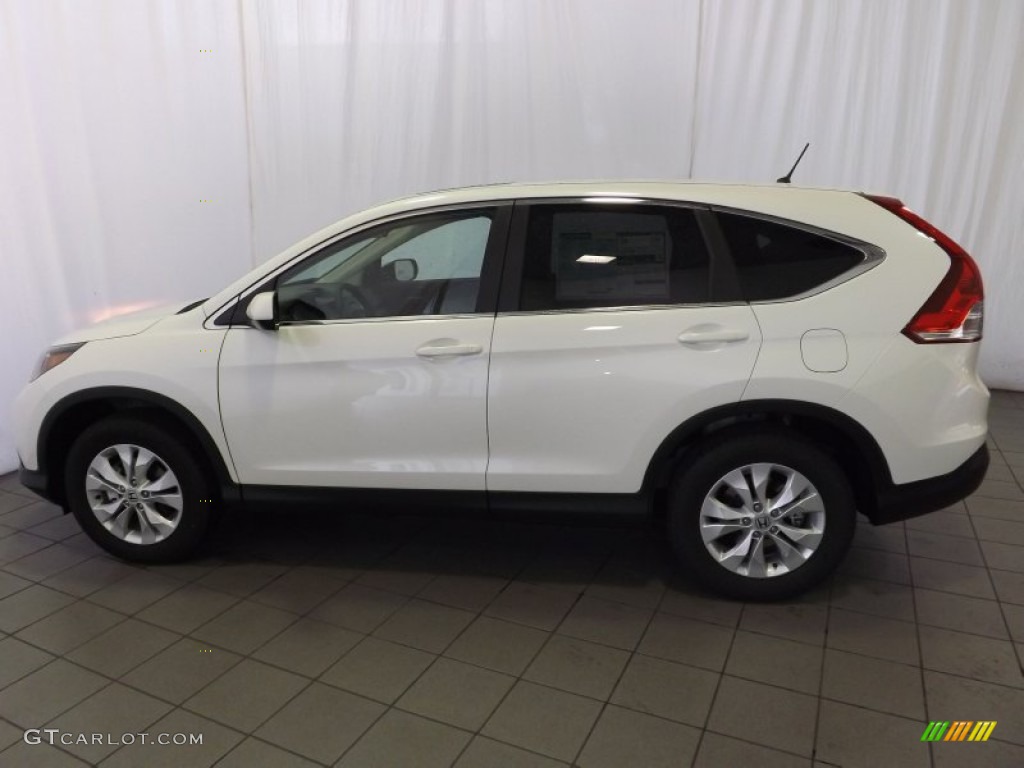 2014 CR-V EX - White Diamond Pearl / Beige photo #8