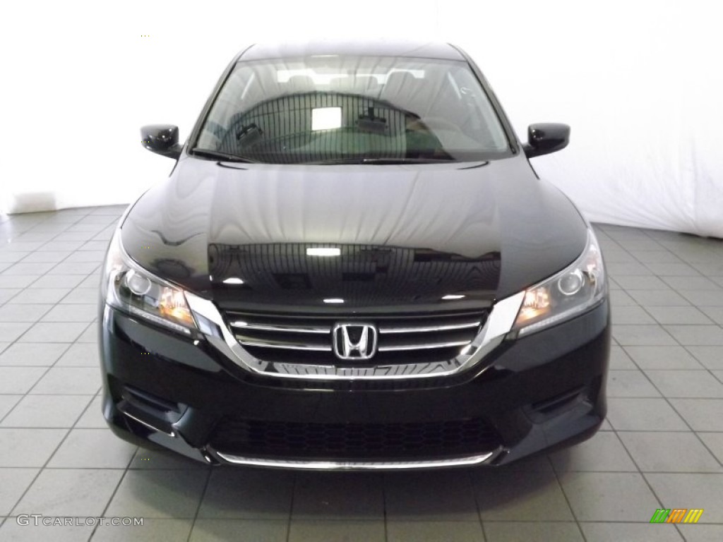 2014 Accord LX Sedan - Crystal Black Pearl / Black photo #2