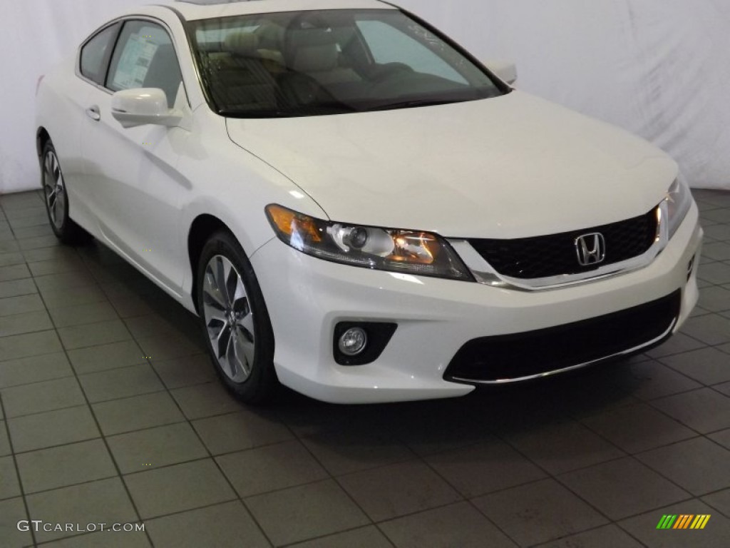 2014 Accord EX-L Coupe - White Orchid Pearl / Ivory photo #1