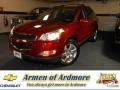 2012 Crystal Red Tintcoat Chevrolet Traverse LT AWD  photo #1