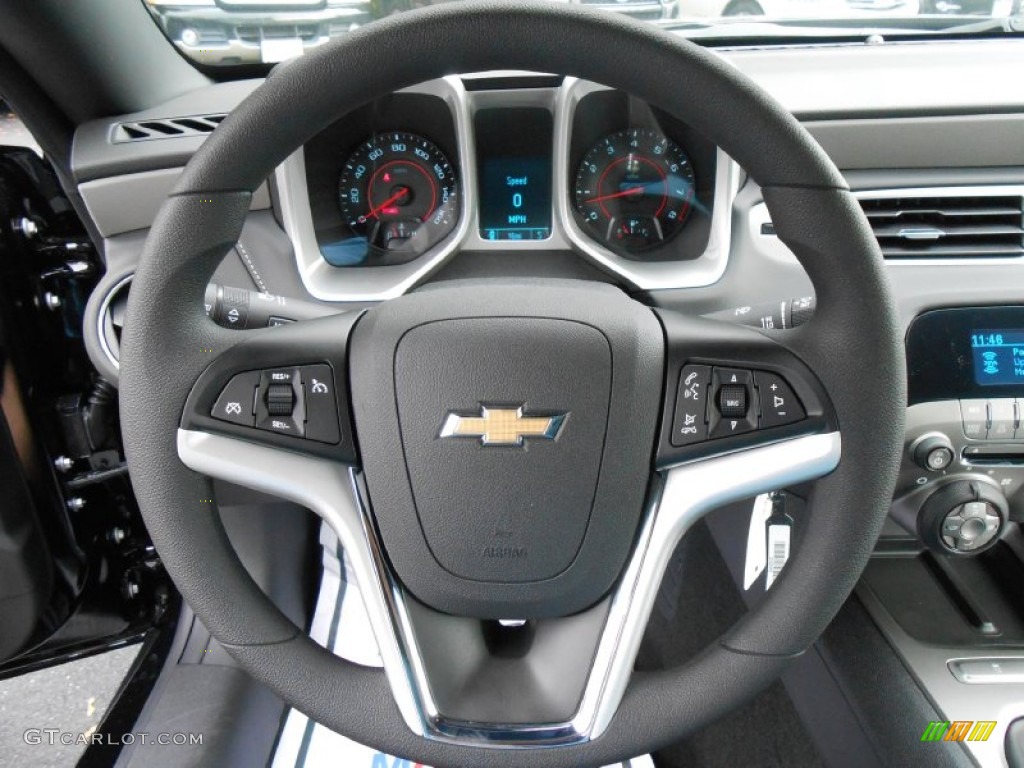 2014 Chevrolet Camaro LS Coupe Black Steering Wheel Photo #87179604