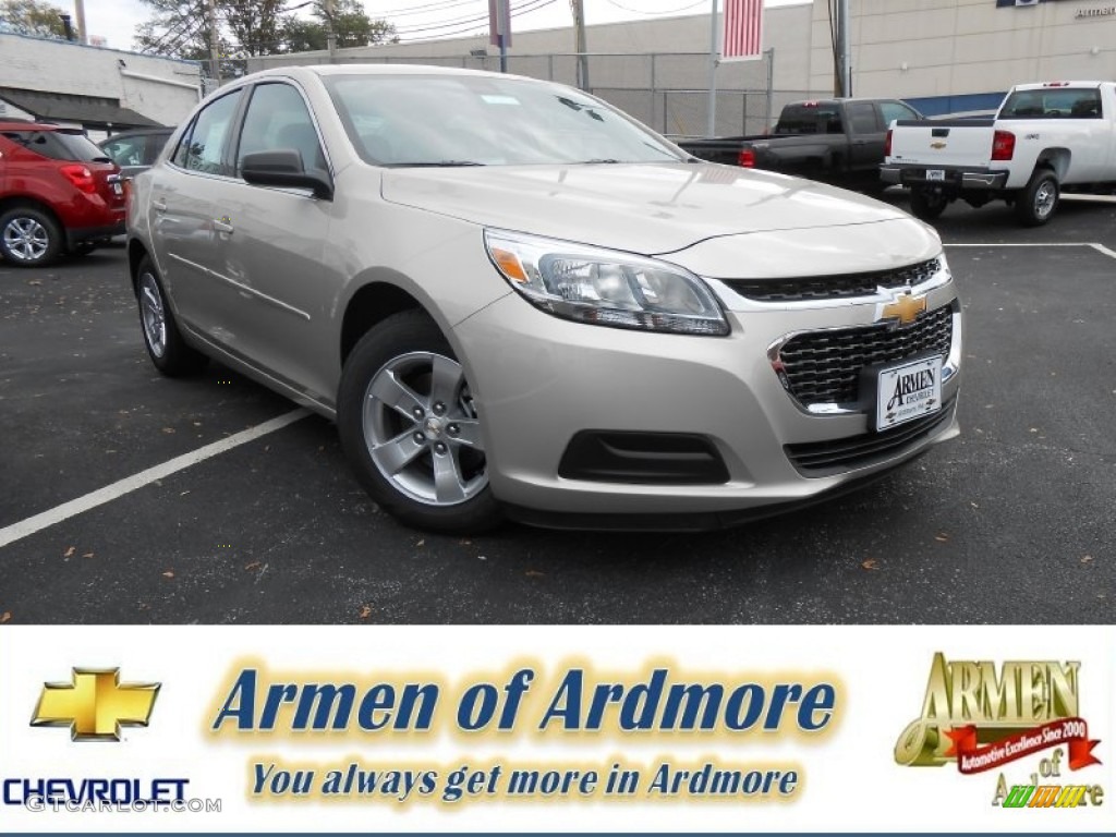 2014 Malibu LS - Champagne Silver Metallic / Jet Black photo #1