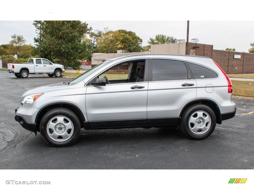 2009 CR-V LX 4WD - Alabaster Silver Metallic / Gray photo #3