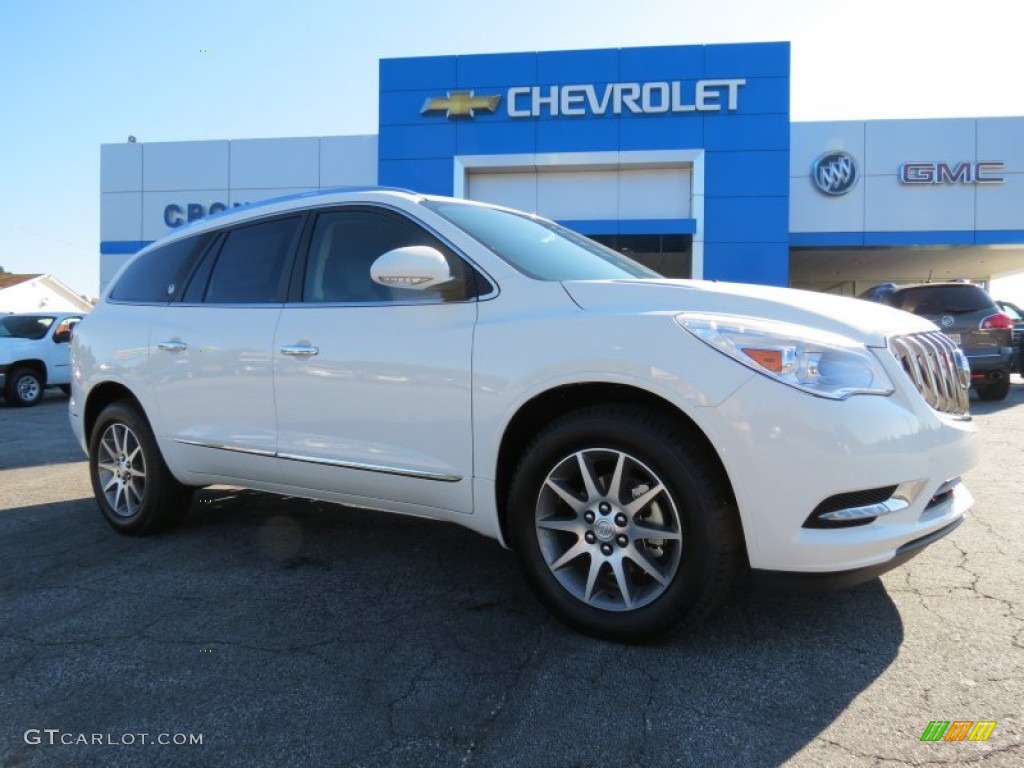 2014 Enclave Leather - White Opal / Cocoa photo #1