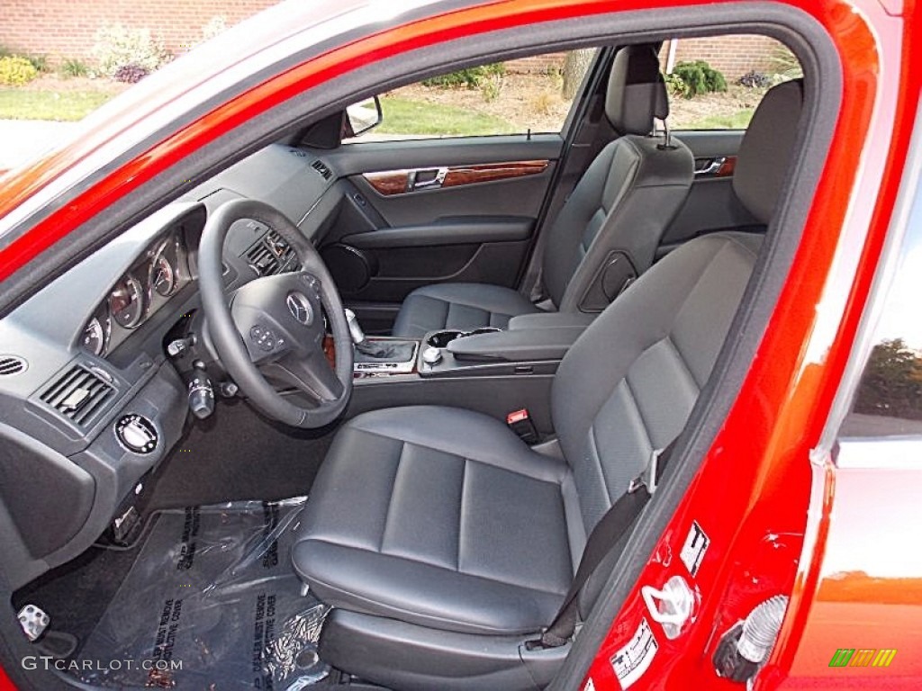 Black Interior 2009 Mercedes-Benz C 300 4Matic Sport Photo #87184230