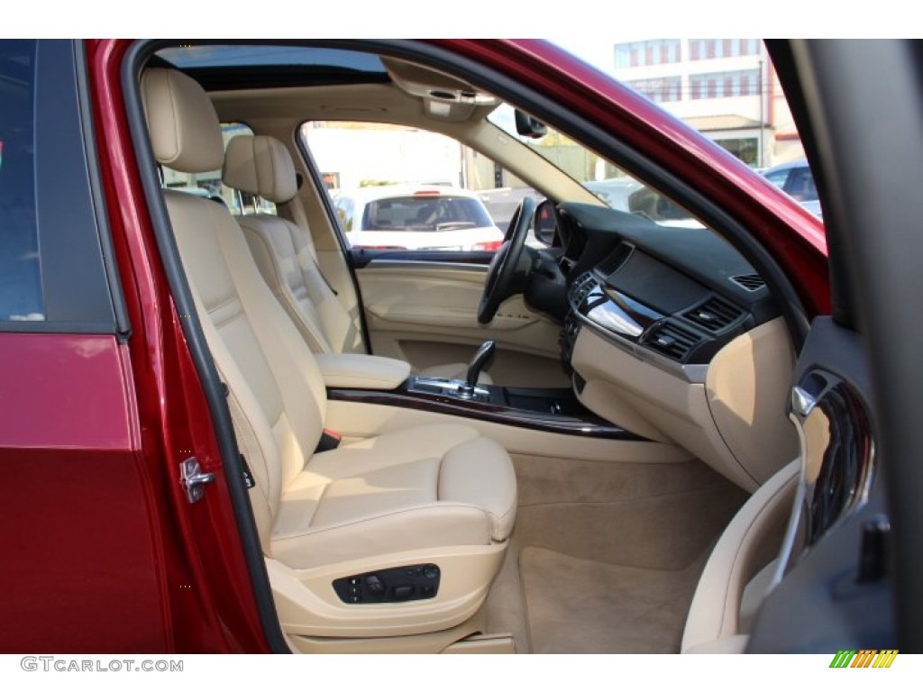 2011 X5 xDrive 35i - Vermilion Red Metallic / Sand Beige photo #28