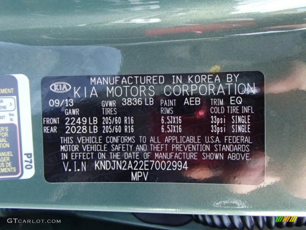 2014 Soul Color Code AEB for Kale Green Photo #87186504