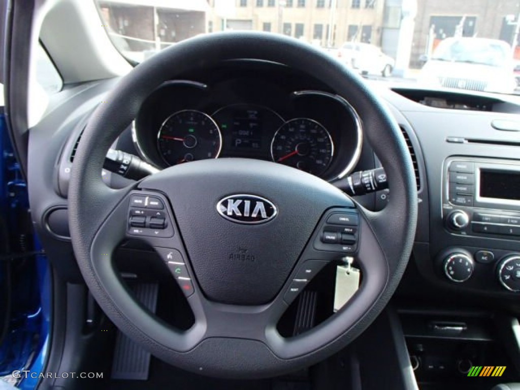 2014 Kia Forte LX Black Steering Wheel Photo #87187437