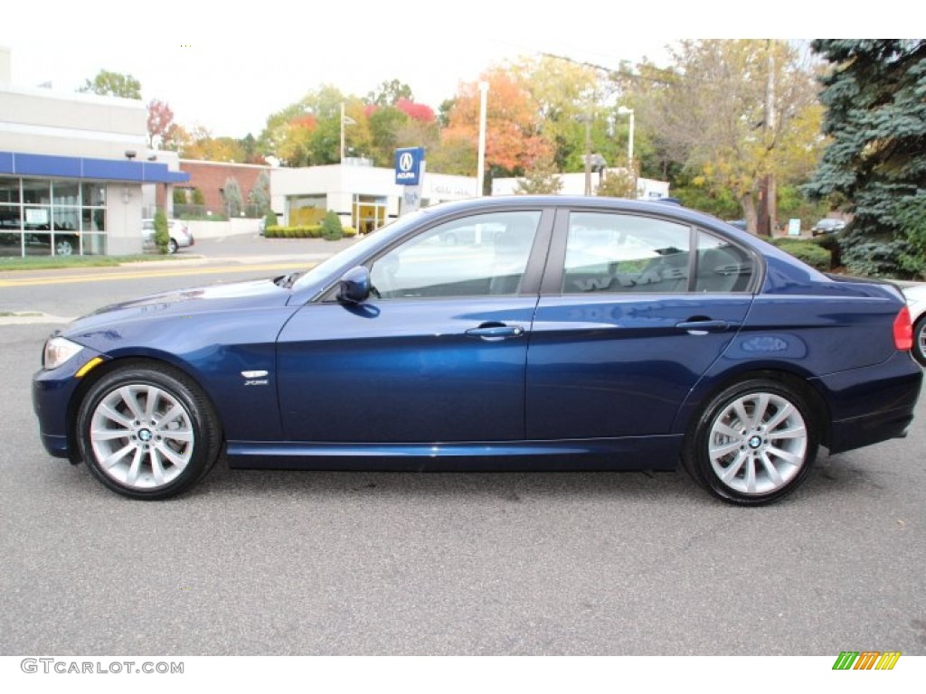 2011 3 Series 328i xDrive Sedan - Deep Sea Blue Metallic / Black photo #6