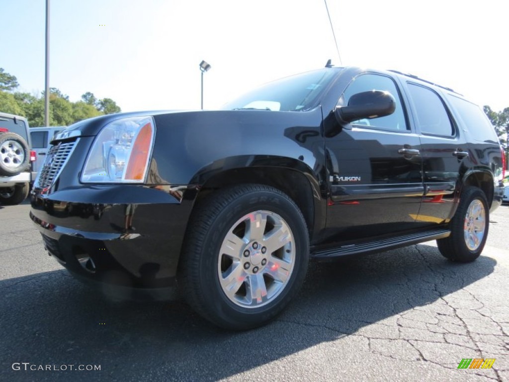 Onyx Black 2009 GMC Yukon SLT Exterior Photo #87188193