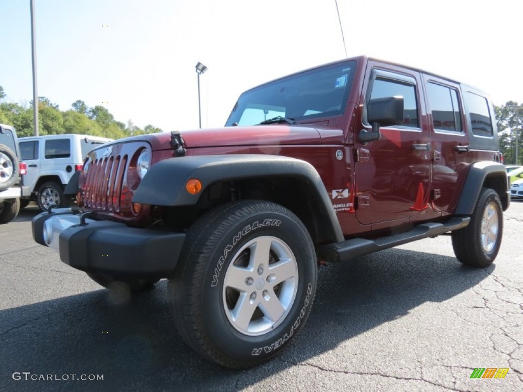 Red Rock Crystal Pearl 2007 Jeep Wrangler Unlimited X 4x4 Exterior Photo #87188937