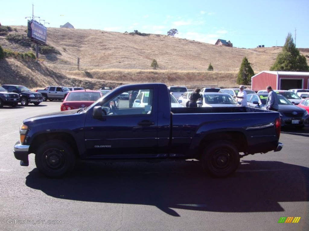 2004 Colorado LS Regular Cab - Indigo Blue Metallic / Medium Dark Pewter photo #4