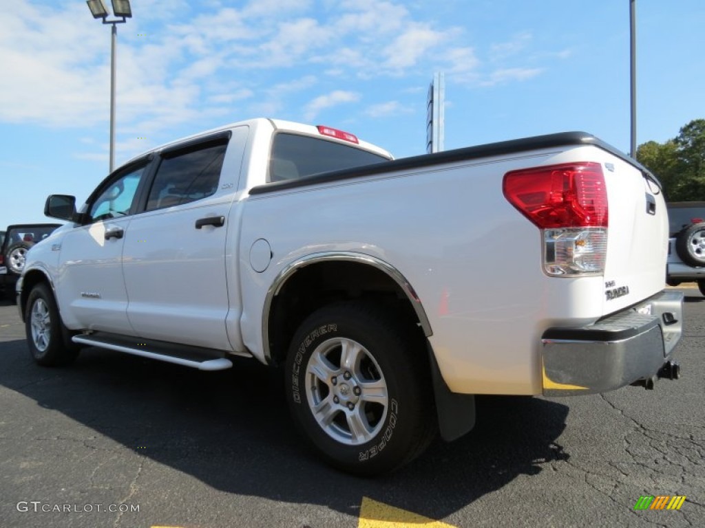 2010 Tundra SR5 CrewMax - Super White / Sand Beige photo #5