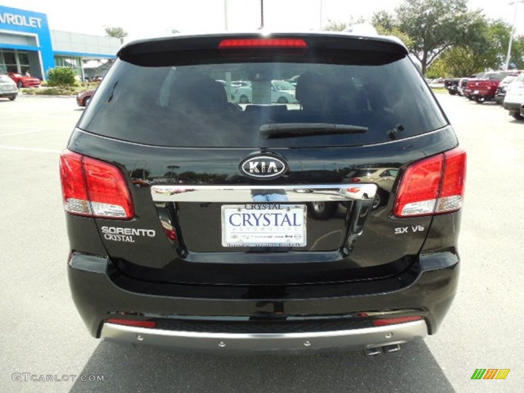 2011 Sorento SX V6 - Ebony Black / Gray photo #9