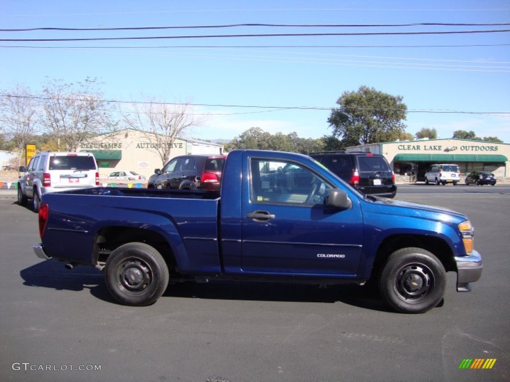 2004 Colorado LS Regular Cab - Indigo Blue Metallic / Medium Dark Pewter photo #8