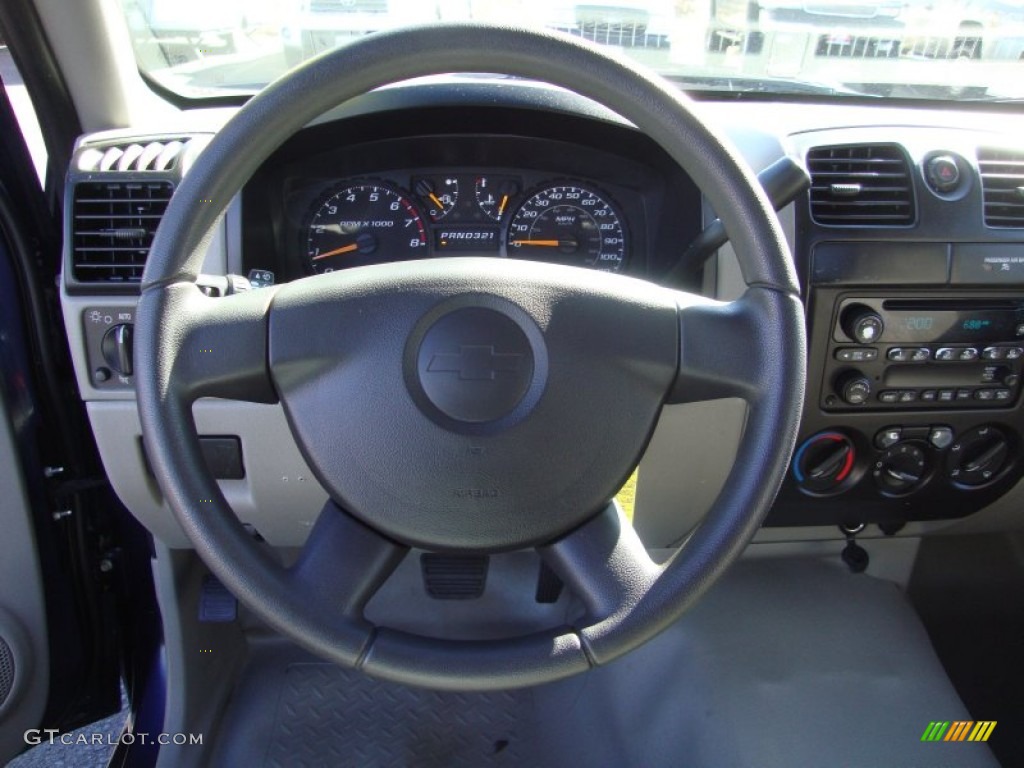 2004 Chevrolet Colorado LS Regular Cab Medium Dark Pewter Steering Wheel Photo #87189795