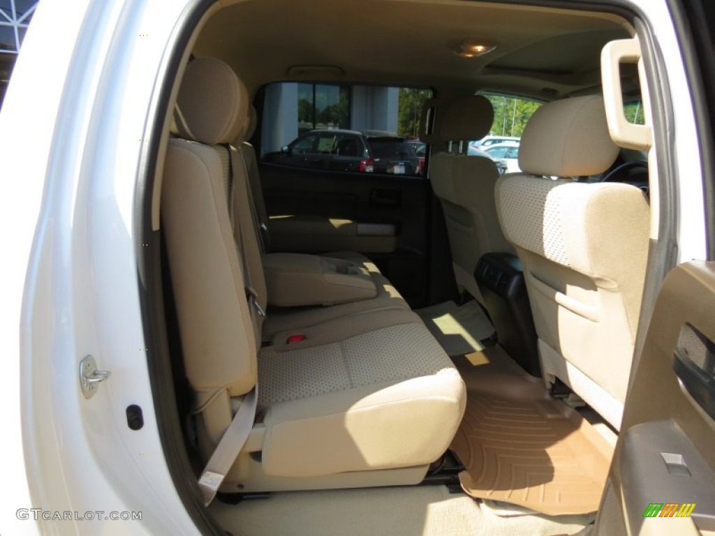 2010 Tundra SR5 CrewMax - Super White / Sand Beige photo #19