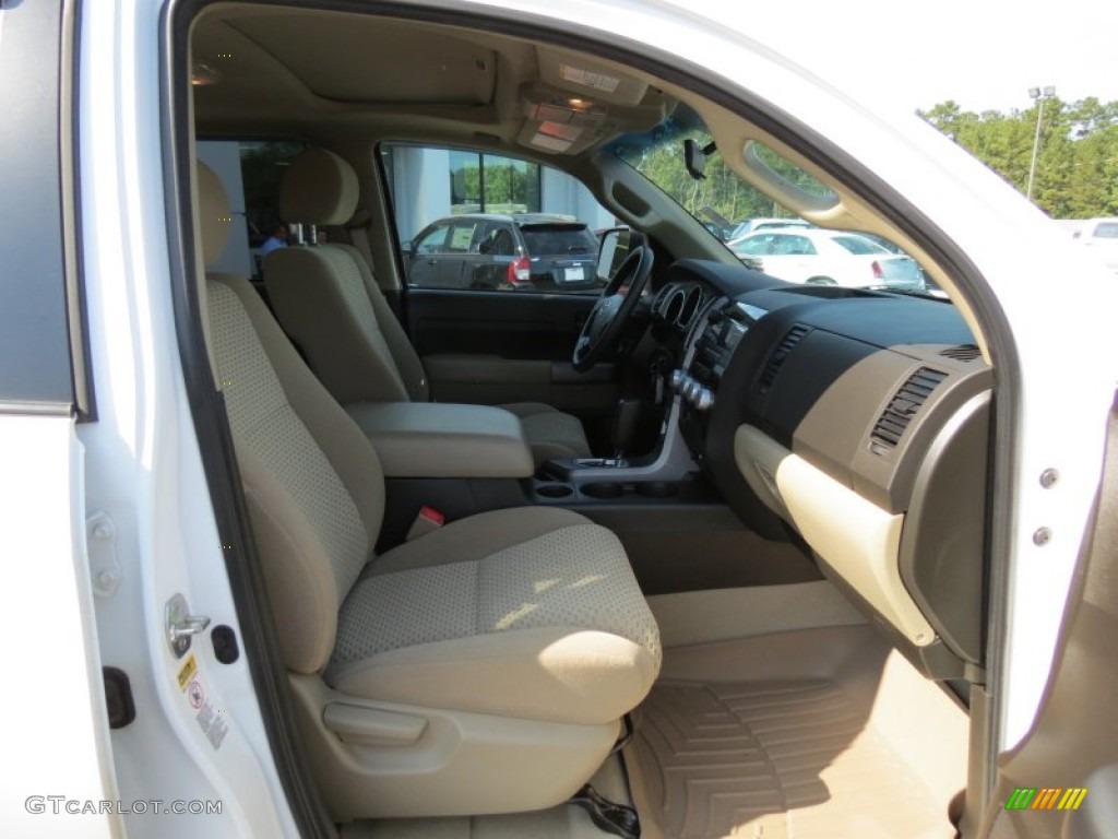 2010 Tundra SR5 CrewMax - Super White / Sand Beige photo #20