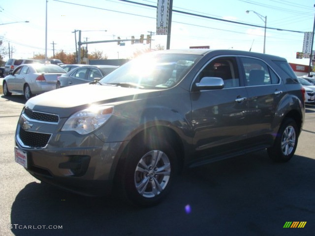 2010 Equinox LS - Mocha Steel Metallic / Jet Black/Light Titanium photo #1